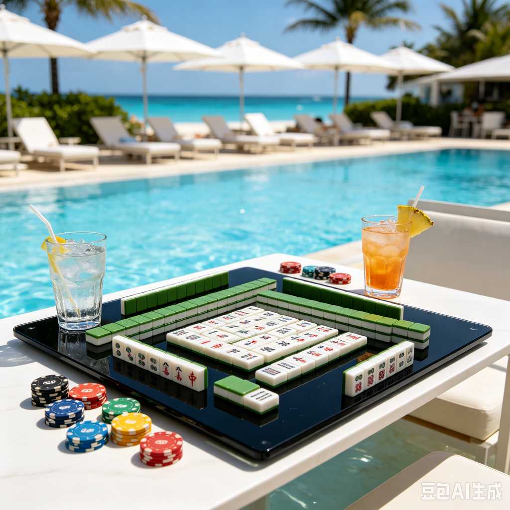 decorative text mahjong set