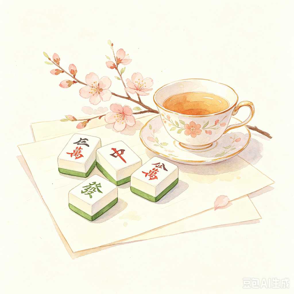 hotel room mahjong set