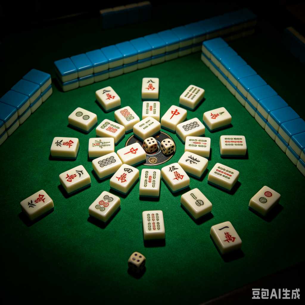 stylish text mahjong set